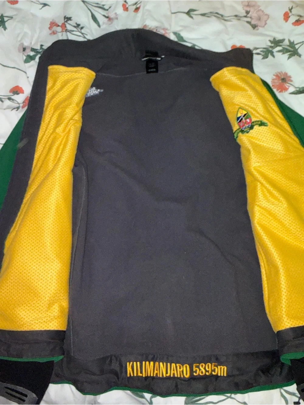 The North Face Green and Black Performance Softshell Jacket